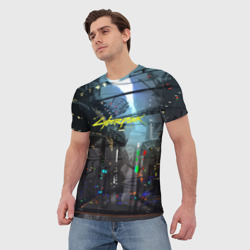 Мужская футболка 3D Cyber Punk 2077 - фото 2