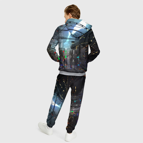 Мужской костюм 3D Cyber Punk 2077, цвет меланж - фото 4