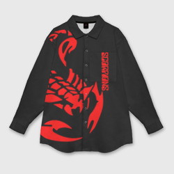 Мужская рубашка oversize 3D Scorpions