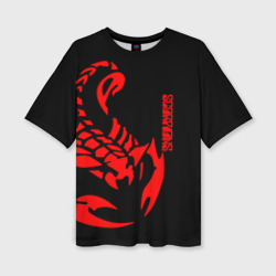 Женская футболка oversize 3D Scorpions