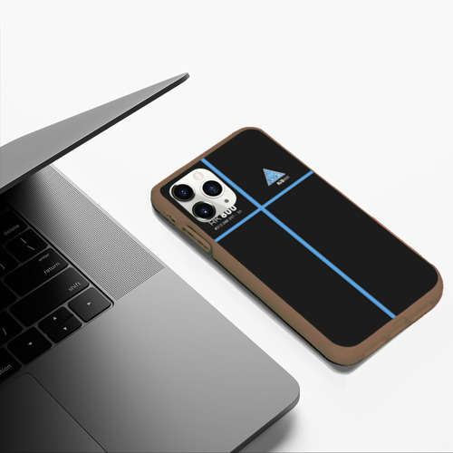Чехол для iPhone 11 Pro Max матовый Detroit Become Human, цвет коричневый - фото 5
