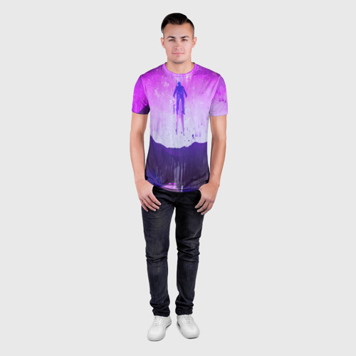 Мужская футболка 3D Slim Пурпурные сны, цвет 3D печать - фото 4