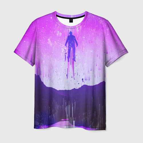 Мужская футболка 3D Пурпурные сны, цвет 3D печать