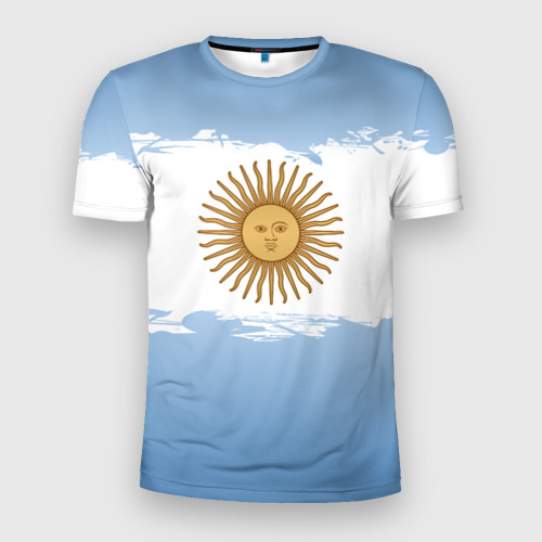 Мужская футболка 3D Slim Сборная Аргентины, цвет 3D печать