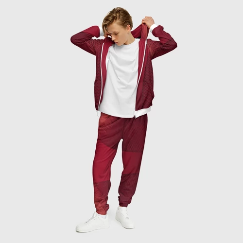 Мужской 3D костюм с принтом Португалия форма с сеткой, фото на моделе #1