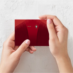 Поздравительная открытка Португалия форма с сеткой - фото 2