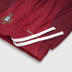 Шорты с принтом Португалия форма с сеткой для мужчины, вид на модели спереди №4. Цвет основы: белый