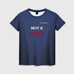Женская футболка 3D Subaru wrx sti