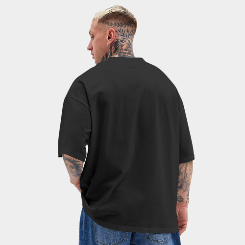Мужская футболка Oversize хлопок texturе Служба - фото 4