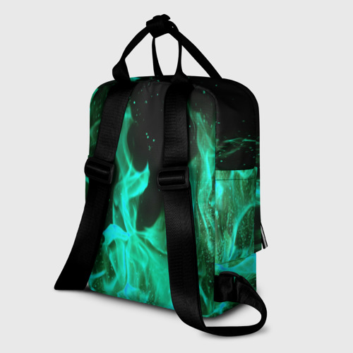 Женский рюкзак 3D Cyberpunk 2077 пламя - фото 5