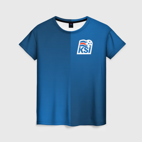 Женская футболка 3D KSI ICELAND SPORT, цвет 3D печать