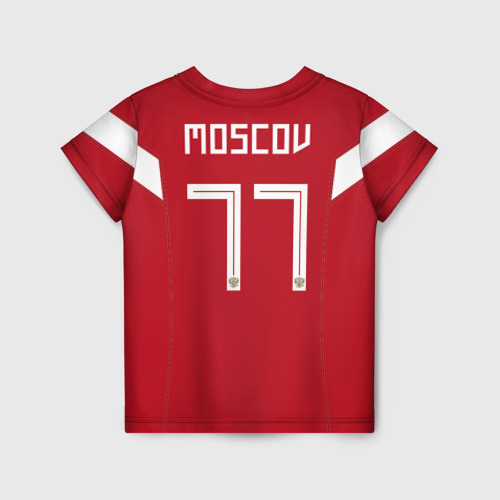 Детская футболка 3D Москва Чемпионат Мира 2018, цвет 3D печать - фото 2