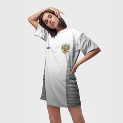 Платье-футболка 3D Сборная России форма с сеткой - фото 2