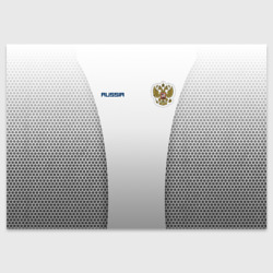 Поздравительная открытка Сборная России форма с сеткой