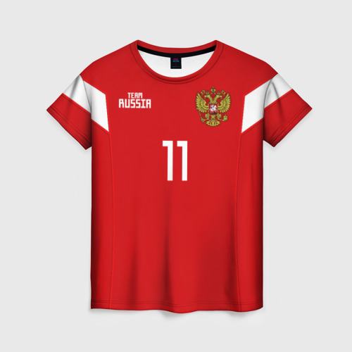Женская футболка 3D Сборная России Зобнин