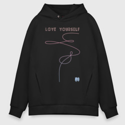 Мужское худи Oversize хлопок Love yourself 3