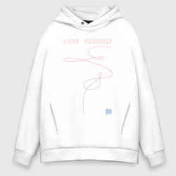 Мужское худи Oversize хлопок Love yourself 3