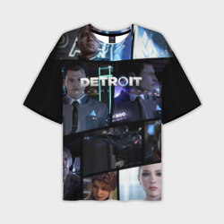 Мужская футболка oversize 3D Detroit Become Human