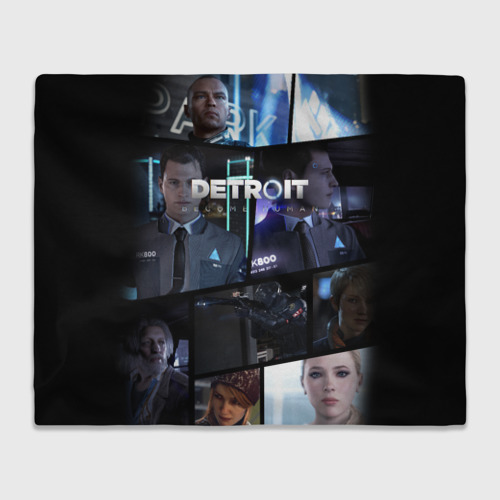 Плед 3D Detroit Become Human, цвет 3D (велсофт)