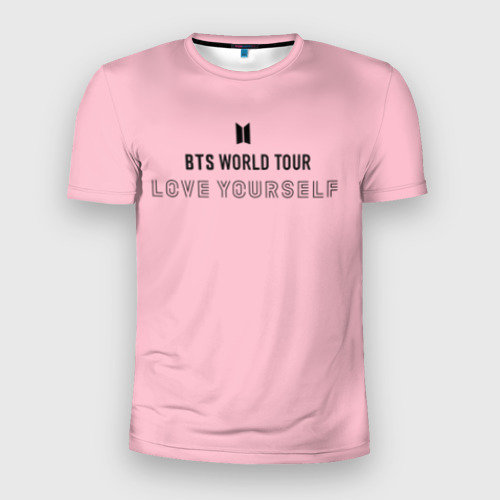 Мужская футболка 3D Slim BTS WORLD TOUR, цвет 3D печать