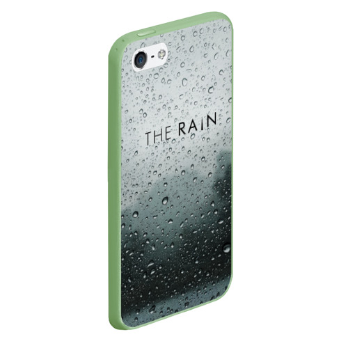 Чехол для iPhone 5/5S матовый The Rain, цвет салатовый - фото 3