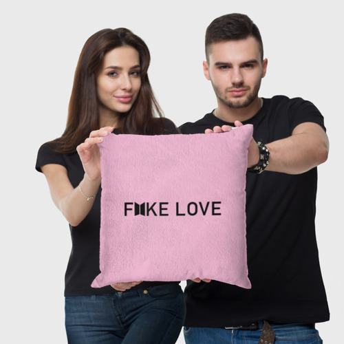 Подушка 3D Fake love pink - фото 3