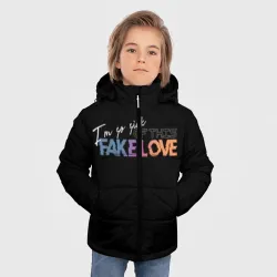 Зимняя куртка для мальчиков 3D Fake love - фото 2
