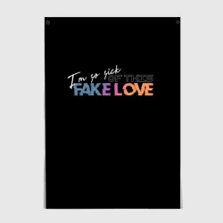 Постер Fake love