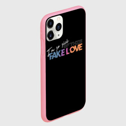 Чехол для iPhone 11 Pro Max матовый Fake love - фото 2