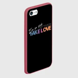 Чехол для iPhone 5/5S матовый Fake love - фото 2