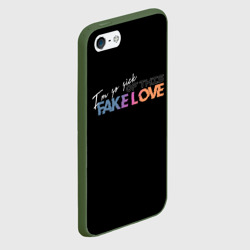 Чехол для iPhone 5/5S матовый Fake love - фото 2