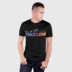 Мужская футболка 3D Slim Fake love - фото 2