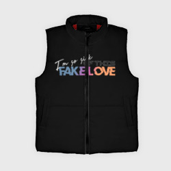 Женский жилет утепленный 3D Fake love