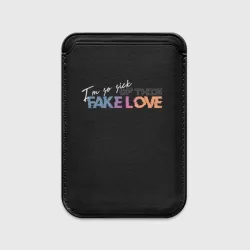 Картхолдер Magsafe магнитный Fake love