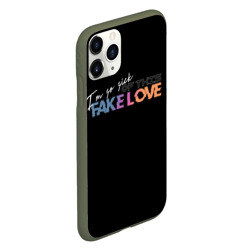 Чехол для iPhone 11 Pro матовый Fake love - фото 2