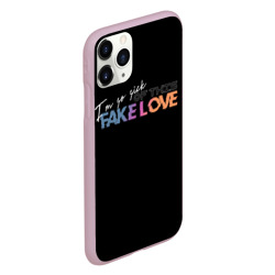 Чехол для iPhone 11 Pro матовый Fake love - фото 2