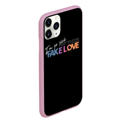 Чехол для iPhone 11 Pro Max матовый Fake love - фото 2