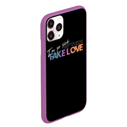 Чехол для iPhone 11 Pro Max матовый Fake love - фото 2