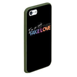 Чехол для iPhone 5/5S матовый Fake love - фото 2