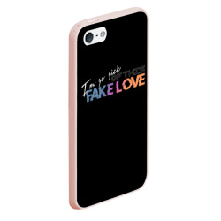 Чехол для iPhone 5/5S матовый Fake love - фото 2