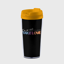 Термокружка-непроливайка Fake love