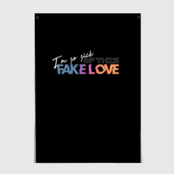 Постер Fake love