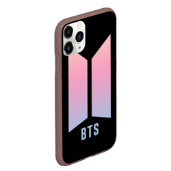 Чехол для iPhone 11 Pro Max матовый BTS logo gradiet - фото 2