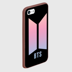 Чехол для iPhone 5/5S матовый BTS logo gradiet - фото 2