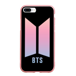 Чехол для iPhone 7Plus/8 Plus матовый BTS logo gradiet