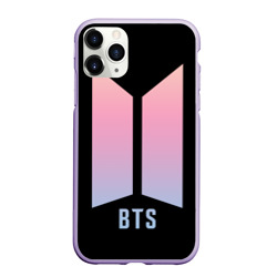 Чехол для iPhone 11 Pro матовый BTS logo gradiet