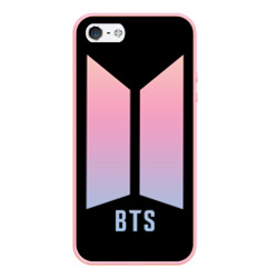 Чехол для iPhone 5/5S матовый BTS logo gradiet