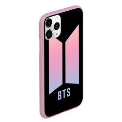 Чехол для iPhone 11 Pro Max матовый BTS logo gradiet - фото 2