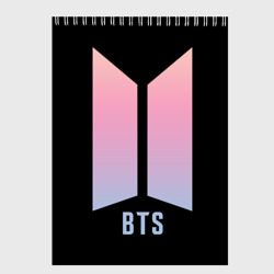 Скетчбук BTS logo gradiet