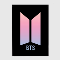 Постер BTS logo gradiet